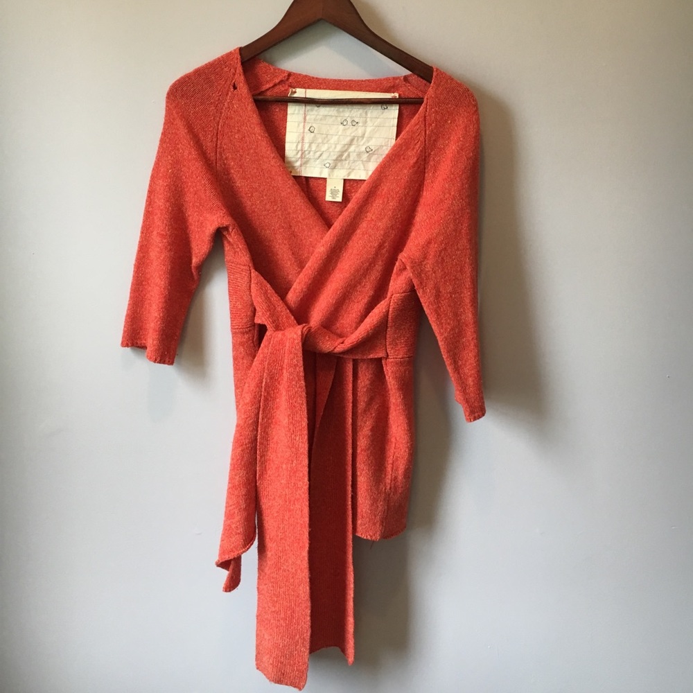 Anthropologie Sparrow wool wrap cardigan